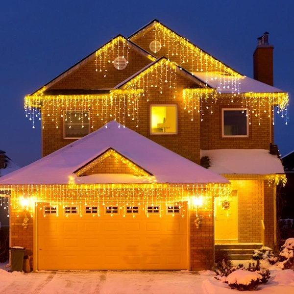 Fairy Lights, Snowflake Curtain Lights, 96 LEDs 3.5*0.8M O
