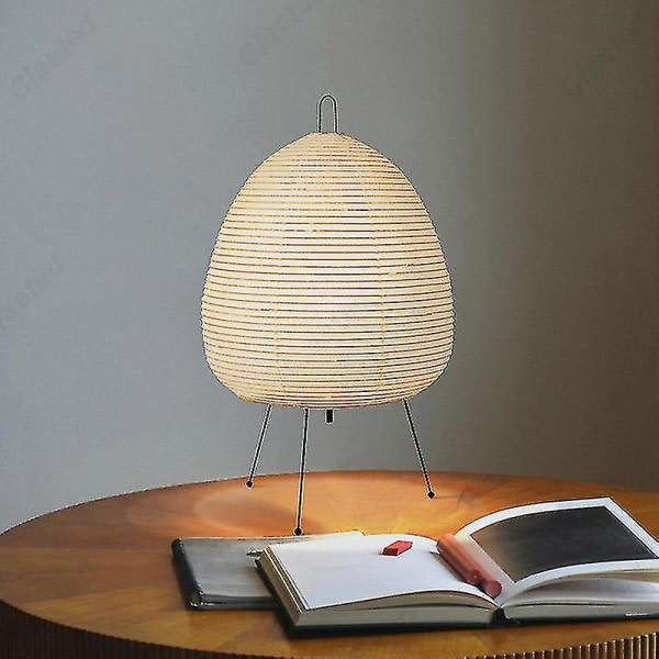 Japansk design Akari Noguchi bordslampa: stående rispapperslampa för sovrum, arbetsrum, vardagsrum, bar - Heminredningsarmatur A