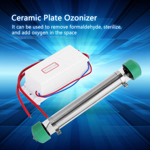Ozongenerator AC 220V 7,5g Ozongenerator Ozonrör för hemluftrenare Sterilisator Keramisk Ozonsterilisator