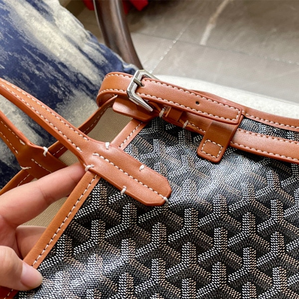 Dam Tote Väska Mode Resväska Casual Axelväska Handväska Stor & Medium Ny Brun Brown Brown Brown L