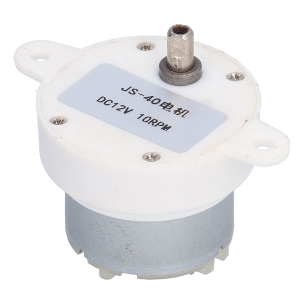 JS‑40 DC12V 10RPM Växelmotor Låghastighetsreduktionsmotor för finansmaskiner, kontorsautomation med mera