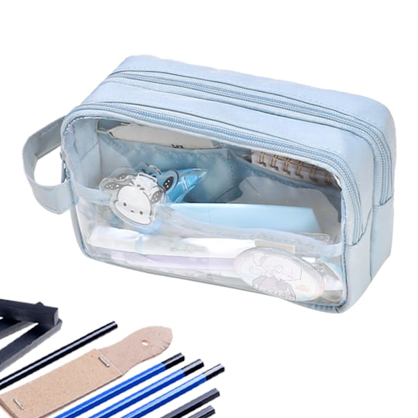 Case Transparent Stor opbevaring Penne Etui Penne