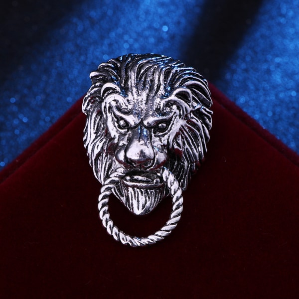 Pin Animal Lapel Pin Sikkerhedsnål Punk sølv