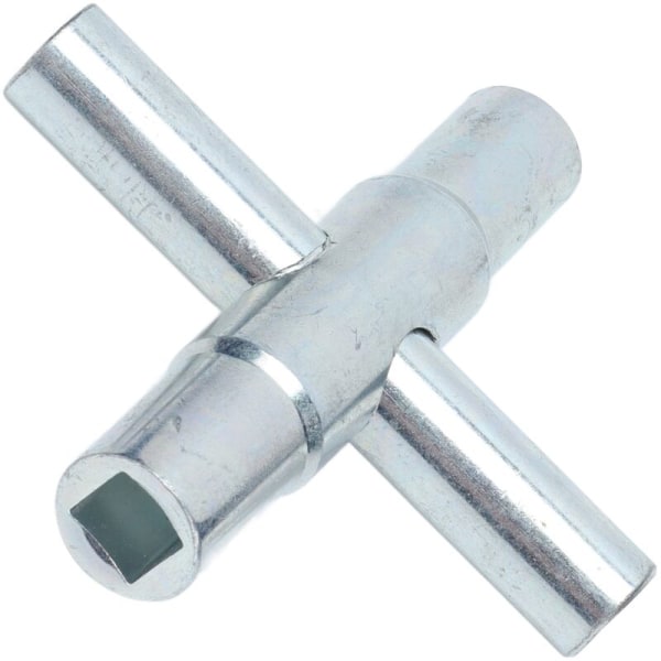 4-vägs Sillcock skiftnyckel, 4 i 1 kran kran Cross skiftnyckel verktøy, manuell bad skiftnyckel verktøy