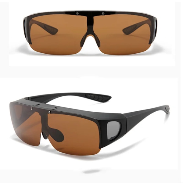 Uudet polarisoidut linssit miehille, ajolasit, kalastuslasit, aurinkolasit, peittävät likinäkölasit, käännettävät Polaroid-aurinkolasit, Oculos De Sol Masculino Flip tea lens
