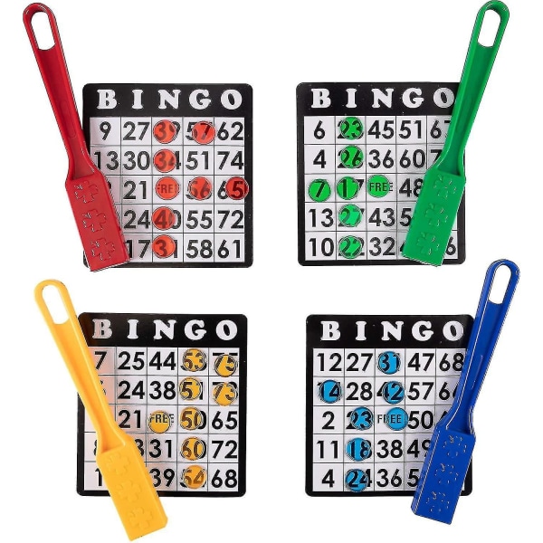 Magnetisk bingopinnar, 4-pakning - Bulk for senior- og familiespelkvällar - Pedagogisk stamsett