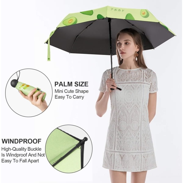 Mini Anti UV Protection Taittuva sateenvarjo tasku sateenvarjovalo