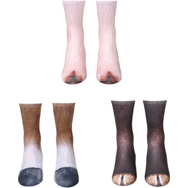 Animal Paw Socks-Unisex 3D-printede sokker Nye Animal Paws C