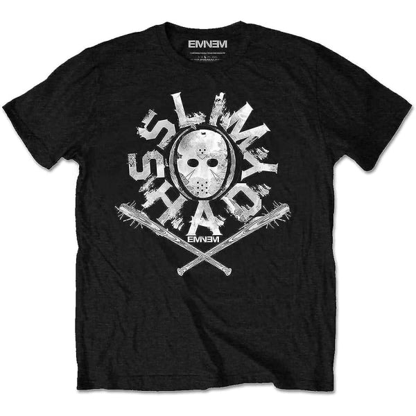 Eminem 'shady Mask' (indpakket sort) T-shirt til børn XXL