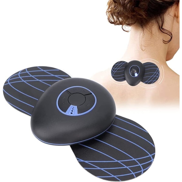 Mikrostrøms EMS Mini Massager, Bærbar EMS Skulder Nakke Massager