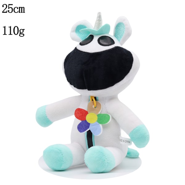 Poppy Playtime Smiling Critters -pehmolelu, kuten TV:ssä nähdään As shown Big Mouth White and blue unicorn