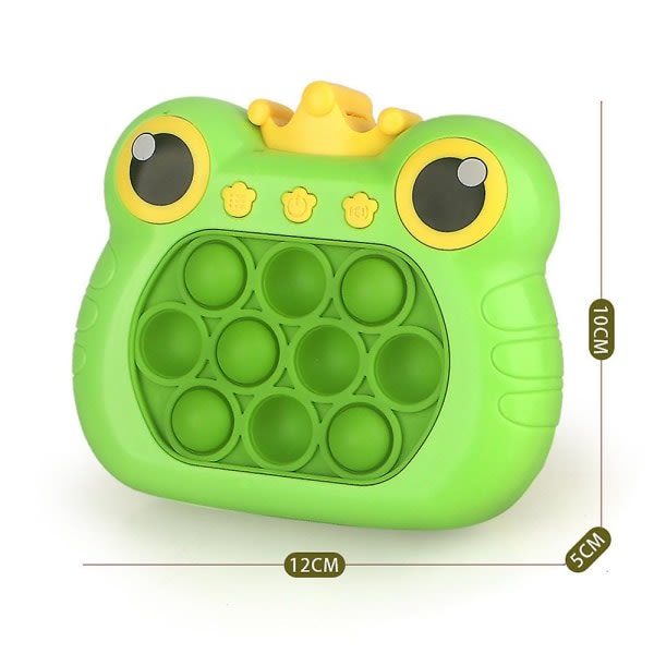 Pop Fidget Toys Håndholder spil Push Bubble Light Up Sensoriske leksaker til barn,Snabb push-spel Sensoriske leksaker Stress Relief Green
