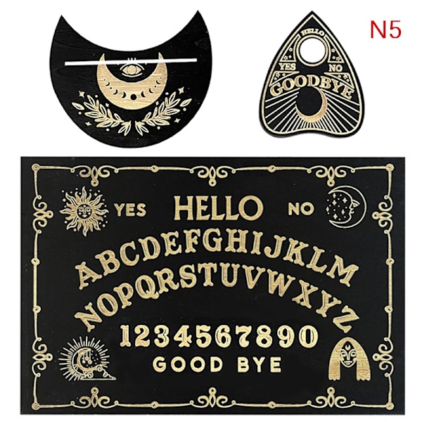 Divinasjonspendelbrett i tregravert magisk tavle Ouija Boa - Perfekt 5