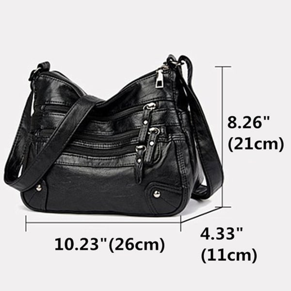 Nya damväskor Mjuk Vattentät Multi-Zipper Dam