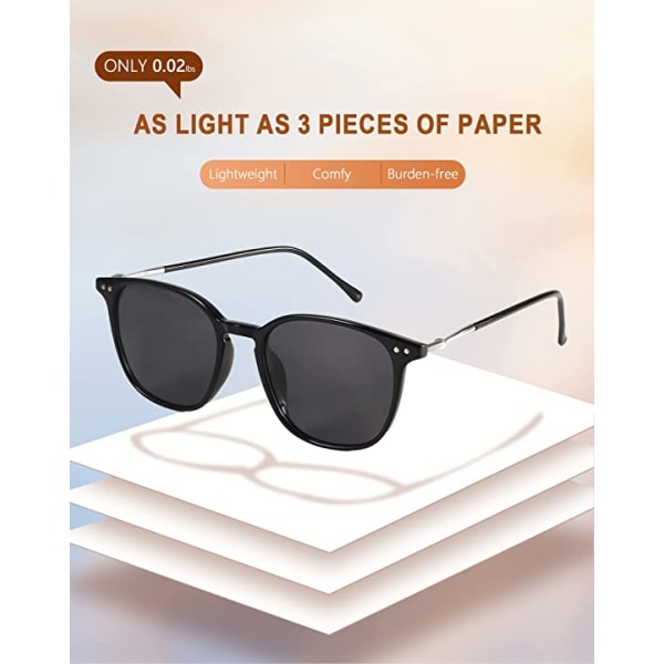 Klassiske lette solbriller Komfortabel UV-beskyttelse