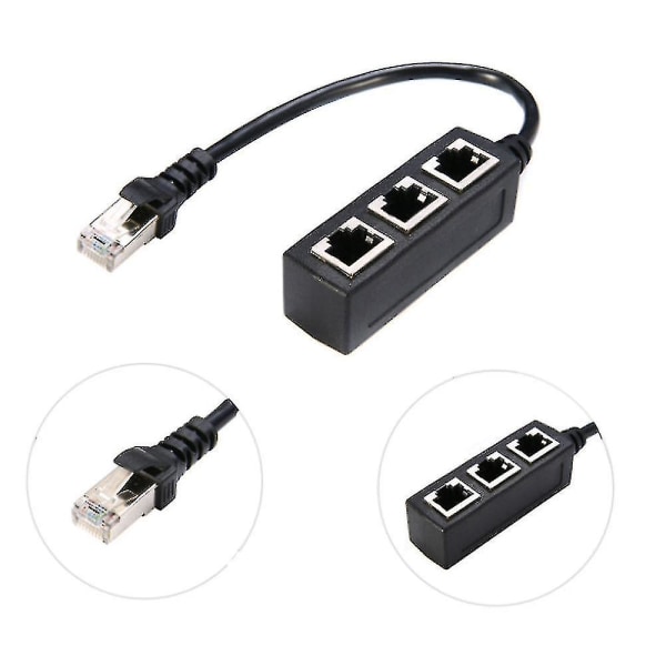 RJ45 Ethernet-kaapelin jakaja Verkkosovitin Ethernet-jako