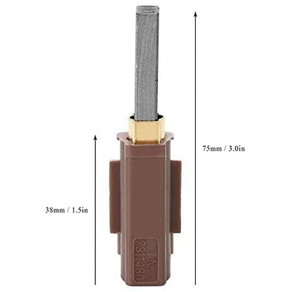 för Ametek Lamb Electric -imurin moottorin hiiliharja 2311480, 333261, 33326-1 6KPL