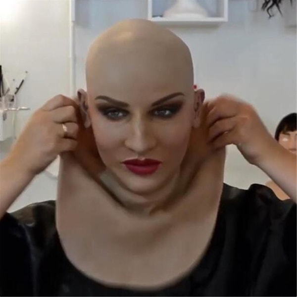 Evago Latexmaske til Kvinder til Halloween Latexmaske Cosplay Party Rekvisitter Maske