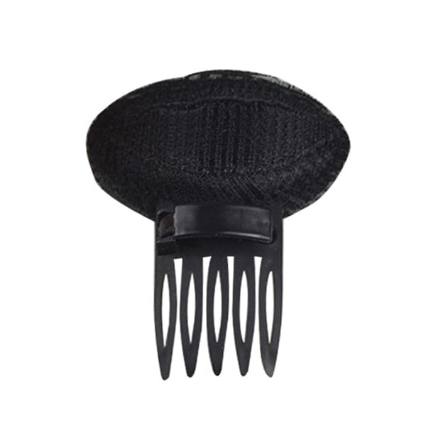 2 ST Puff-hårhuvudkuddar Osynligt fluffigt hårspänne Slitstarkt Långvarigt Lättviktigt Användbart verktygsdräkt för kvinnor Black