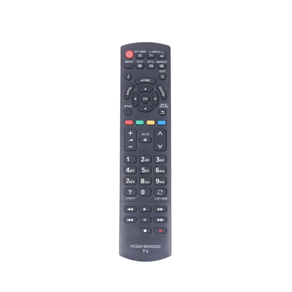 N2QAYB000830 Fjernbetjening Udskiftning til Panasonic LED TV N2QAYB Sort One Size Sort Black One Size