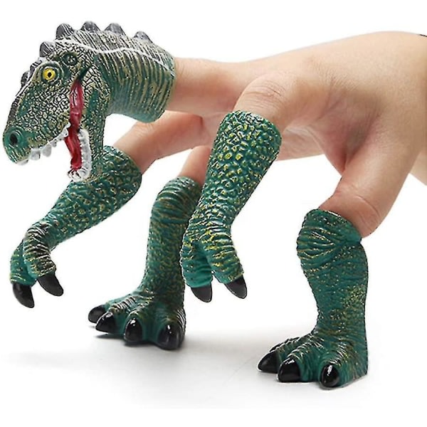 Dinosaur Finger Hand Puppet Nyhet Finger Doll Djurleksaker for barn