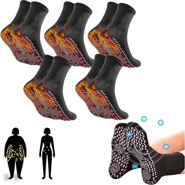5 paria turmaliiniakupainantasukat itsestään lämpenevät muotoilusukat Afiz turmaliinia laihduttavat Terveyssukat Itsekuumenevat sukat Massa Black