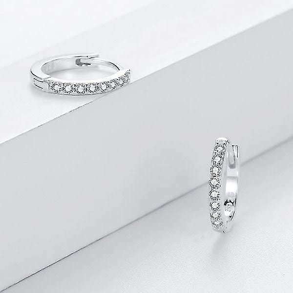 Sølv Hoop Øreringe, Dameringe, 3 Par, 925 Sterling