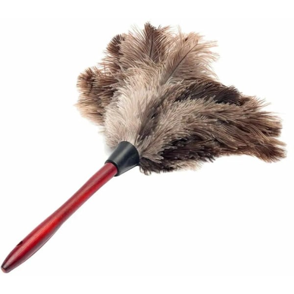 MINKUROW Strutsfjäder Duster Trä Dust Brush Dust Feather