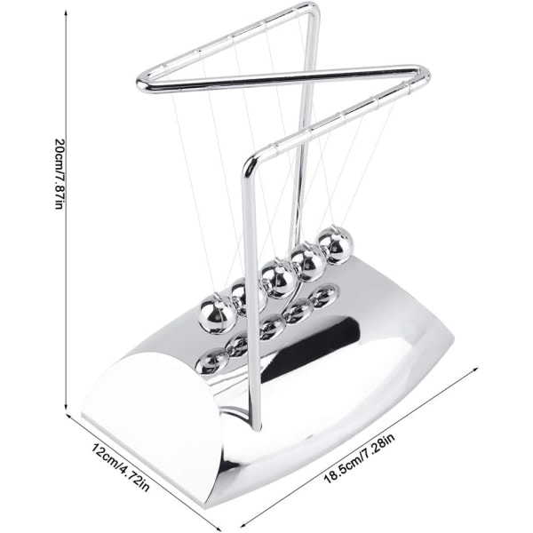 Newtons vagga Balansbollar Fysik Vetenskap Pendelprydnader Leksaksskrivbordsdekoration för hemmakontor