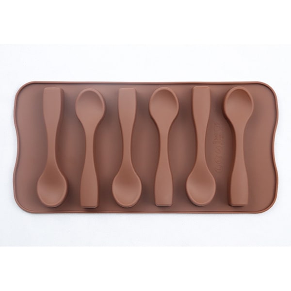 Sked i silikonform, non-stick chokladform