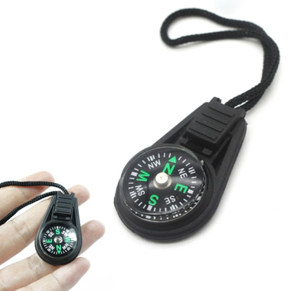 Mini Nyckelring Kompass för Camping Vandring Jakt 2st