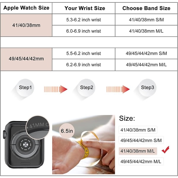 3-pak kompatibel med Apple Watch Band Scrunchies 41mm 40mm 38mm Tyg Mjukt Mönster Trykt Tyg Armband Armband Dam Iwatch Elastic S