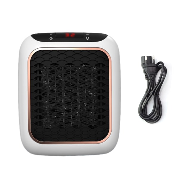 Fyrkantiga elvärmare med fjärrkontroll Plug-and-Play Värmemaskin för hem i sovrummet Bluetooth EU-kontakt