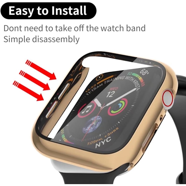 [2-pak etui kompatibel med Apple Watch 41Mm