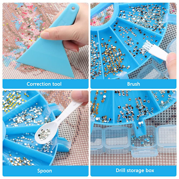 Diamantmaling-organisator, palettstativ