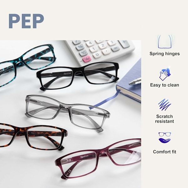 Company Purple Readers Value 4 Pack Designer Style Herr Dam RRRR92-5 +1,00 Lila Purple +1.00 Magnification