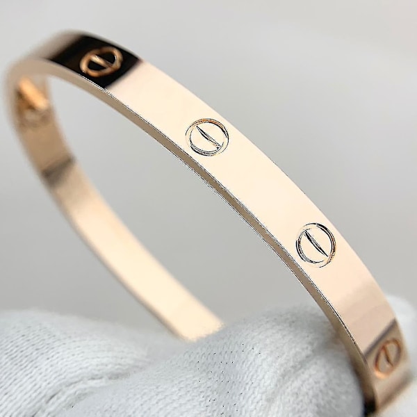 Luksuriøs designer 316L rustfritt stål 18k gullbelagt merkevare kjærlighetsskrutrekker (18 cm)
