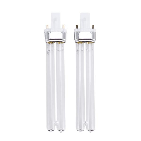 2 stk 11W Ultrafiolett UV Desinfeksjonslamper Uv Steriliseringslamper For Sterilisator Akvarium (G23 Sokkel)