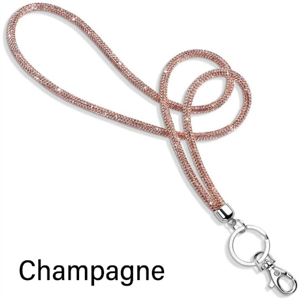Rhinestone Telefon Lanyard Krystallkjede Stropper CHAMPAGNE champagne champagne