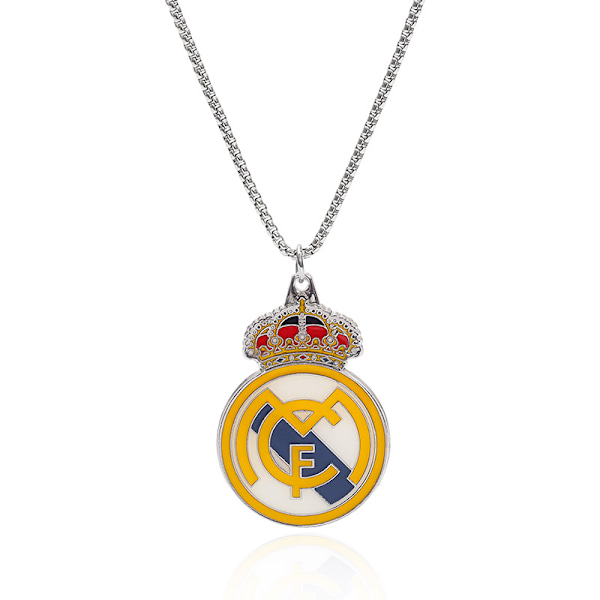 Bagt Lak Vendeligt Halskæde med Slange- og Benkæde Fan Halskæde til Fodboldklub Fødselsdag Real Madrid