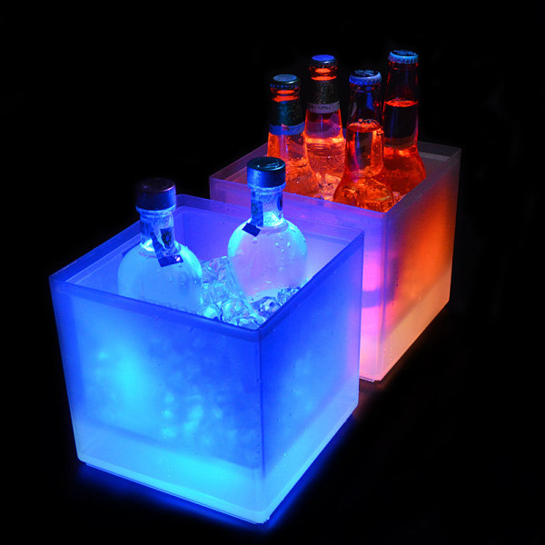 LED Ice Bucket Wine Cooler Colors Changing Champagne Vin hink För Party Home Bar