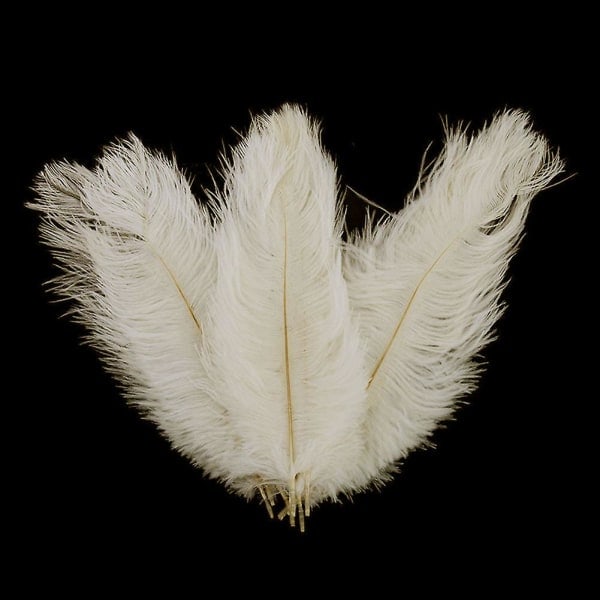 10 kpl strutsin sulkia Plume Centerpiece Hääjuhla Pöytäkoriste 30-35cm Valkoinen White