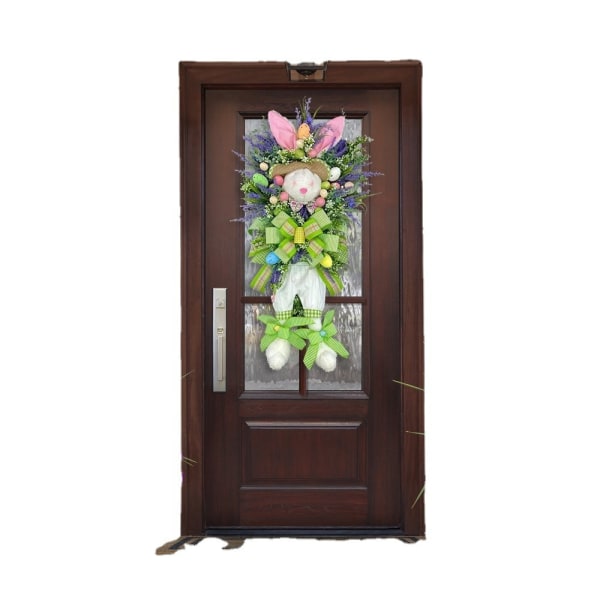 Pääsiäispupun koristeellinen seppeleen ovi