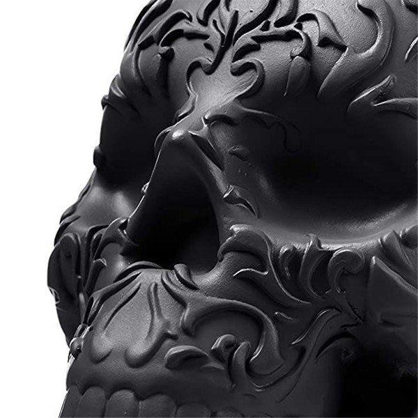 Skull Makeup Borstholder Gothic Spooky Decor Organizer Plant Fl