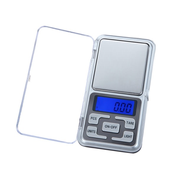 Digital scale in pocket format, Jewelery scale 0.01 - 200g Silver