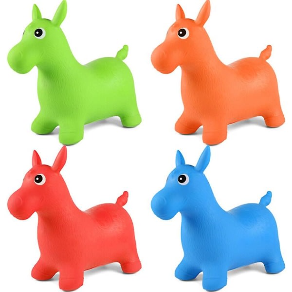 Creative Baby Julklapp Opblåsbare leksaker Hoppande heste Barn Sportleksaker
