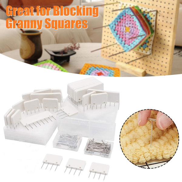 DIY Knit Blocking Comb Professionell Böjd Stickad Blockers Set Multipurpose Crochet Blocking Tool