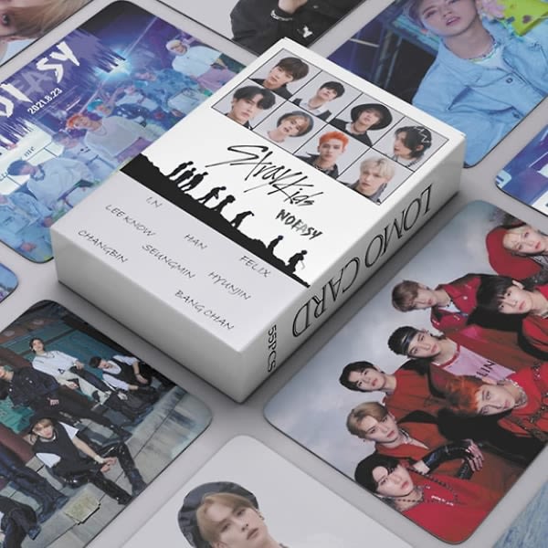 55 kpl Stray Kids Lomo Cards No Easy Album Photo Card Uusi albumi Postikortti Stray Kids Album Noeasy Cards Lahja faneille Tytär
