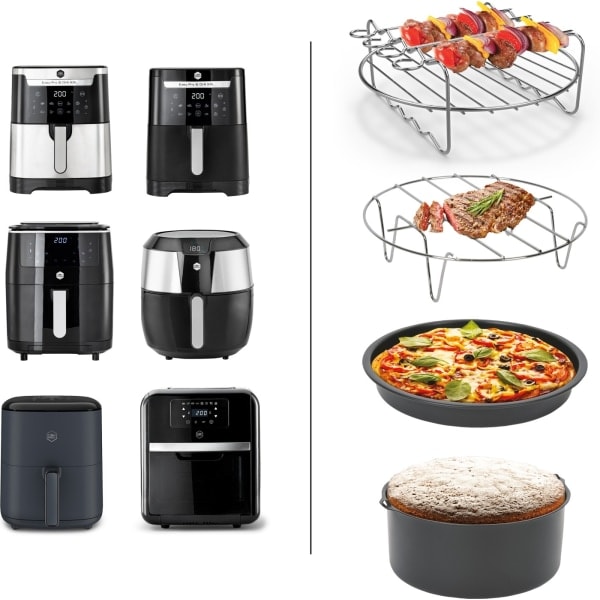 OBH Nordica/Tefal Easy Fry -lisävarusteet OBH Nordica XXL air 822:lle
