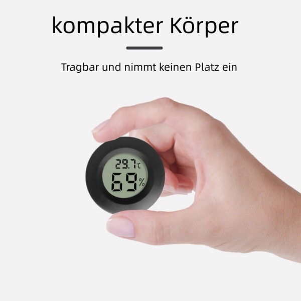Mini LCD digital termometer Temperatur/fuktighetstestare Hygrometer